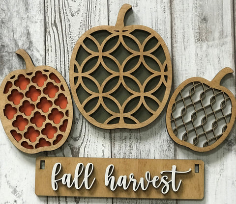 Interchangeable Wagon Fall Harvest Inserts