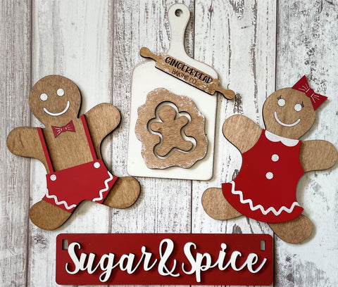 Interchangeable Wagon Sugar & Spice Gingerbread Inserts